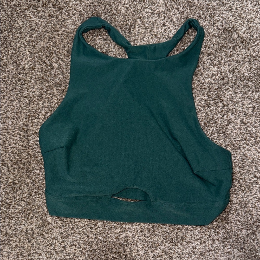 Abercrombie & Fitch Dark Green Sports Bra